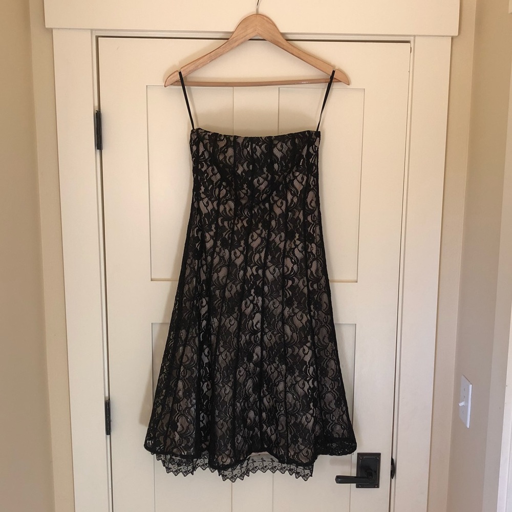 White House Black Market Black Lace Dress